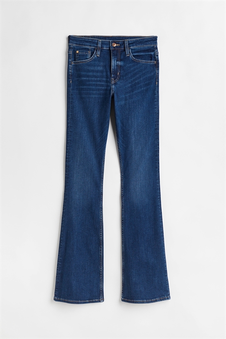 Расклешенные ультравысокие джинсы - Фото 12860438