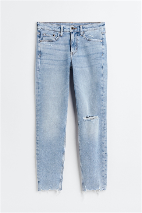 Зауженные джинсы по щиколотку - Фото 12894573