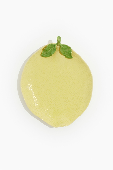 Керамическое блюдо для сервировки в форме лимона 1218081001 - Фото 13057944