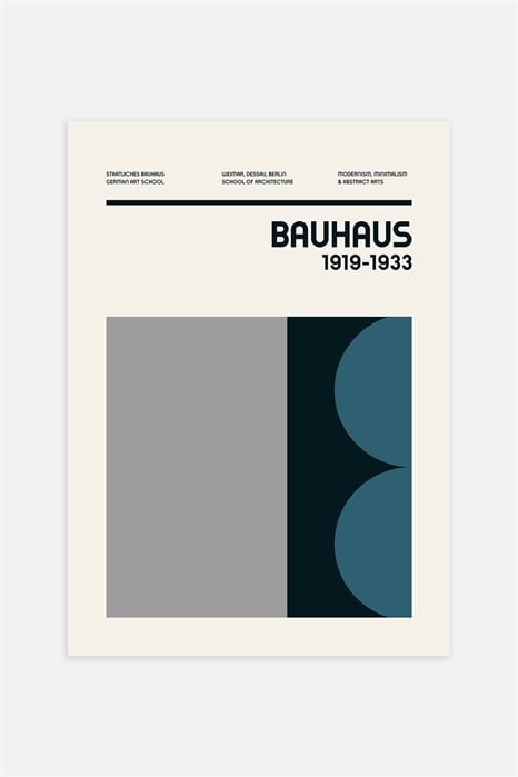 Постер Bauhaus Grey 1052718001 - Фото 13182089