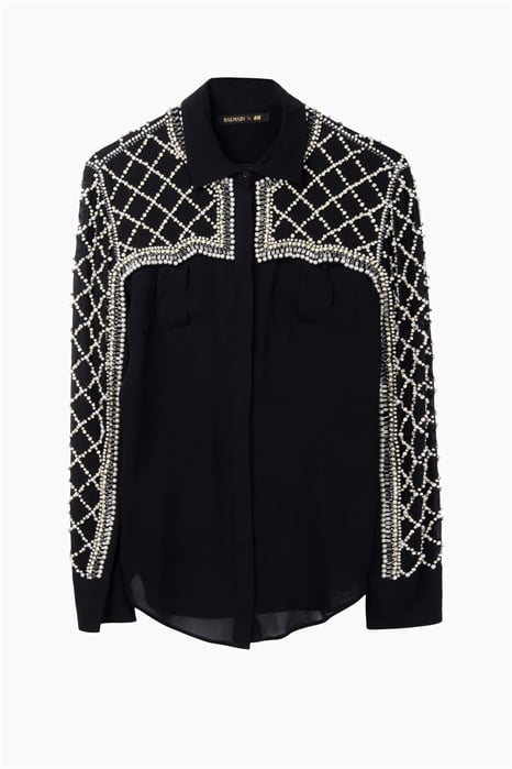 Блузка BALMAIN x H&M размер 38 1278695001 - Фото 13207386