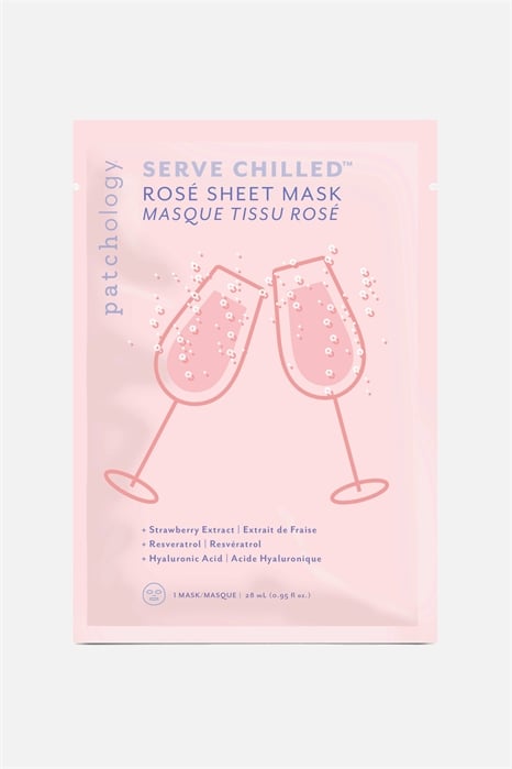 Serve Chilled Rosé Sheet Mask Single 1141773001 - Фото 13219515