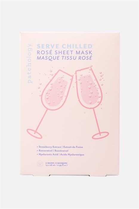 Serve Chilled Rosé Sheet Mask 4 Pack 1185076001 - Фото 13259199