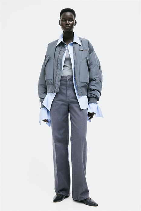 Прямые брюки из саржи 1195537005 - Фото 13266109