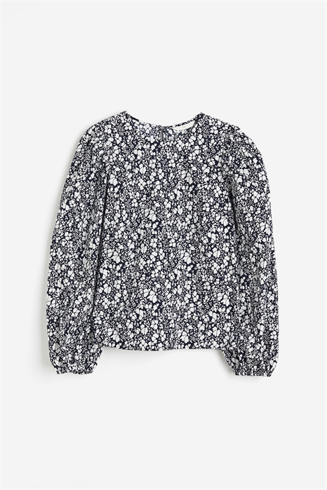 Блузка из хлопка с узором 1195627001 - Фото 13266207