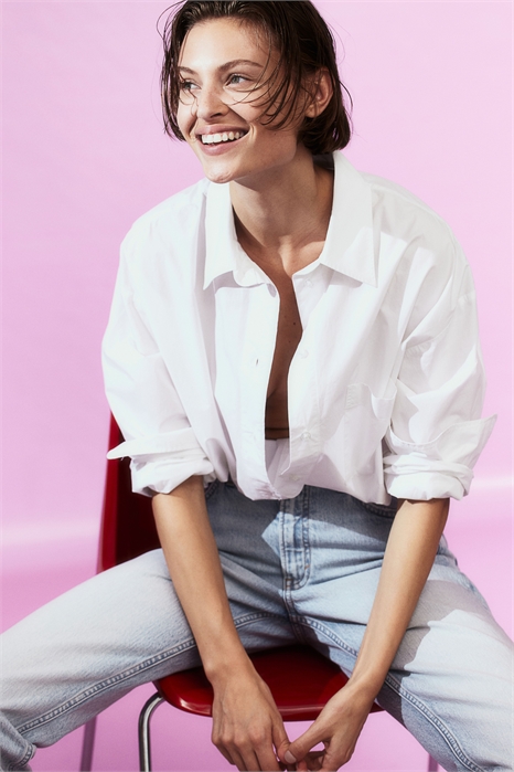 Зауженные прямые высокие джинсы 1199187009 - Фото 13283832