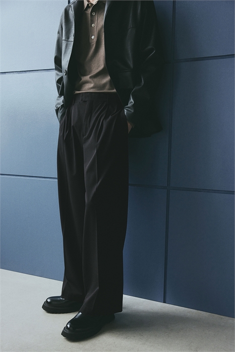 Приталенные брюки свободного кроя 1258152002 - Фото 13347892