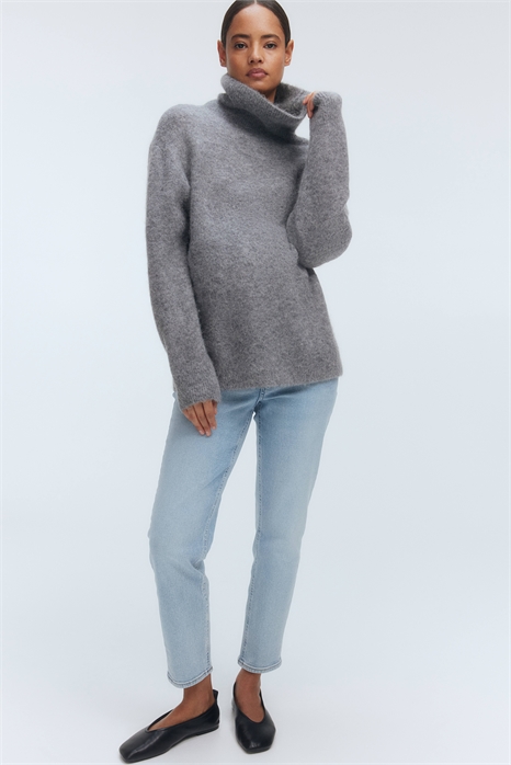 Зауженные джинсы по щиколотку MAMA 1236275007 - Фото 13356983