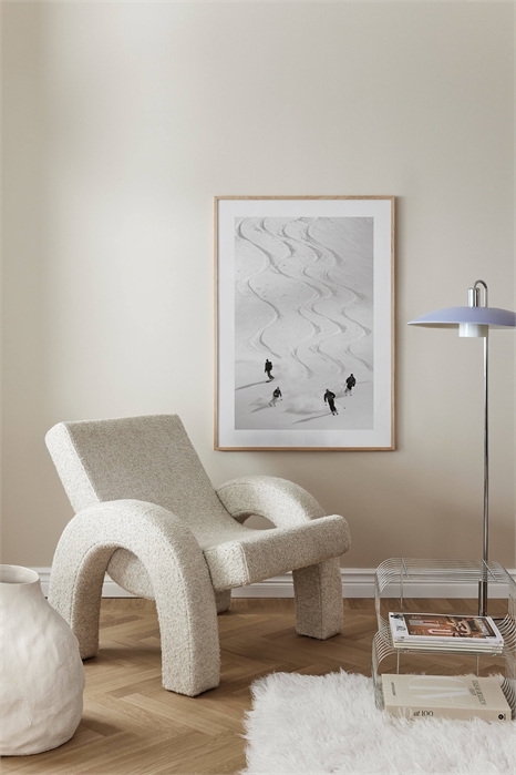 Плакат "Спуск на лыжах по склону 1292628001 - Фото 13374725