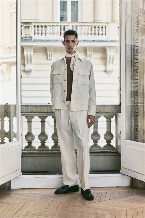 Рубашка с текстурным плетением Regular Fit 1262043002 - Фото 13376827