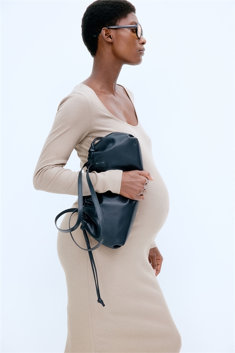 MAMA Ребристое платье с вырезом-лодочкой 1256278002 - Фото 13398760