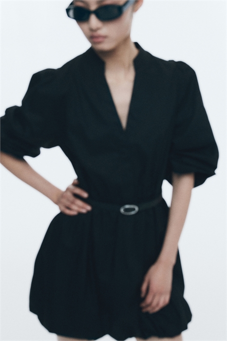 Платье с поясом 1272211001 - Фото 13429565