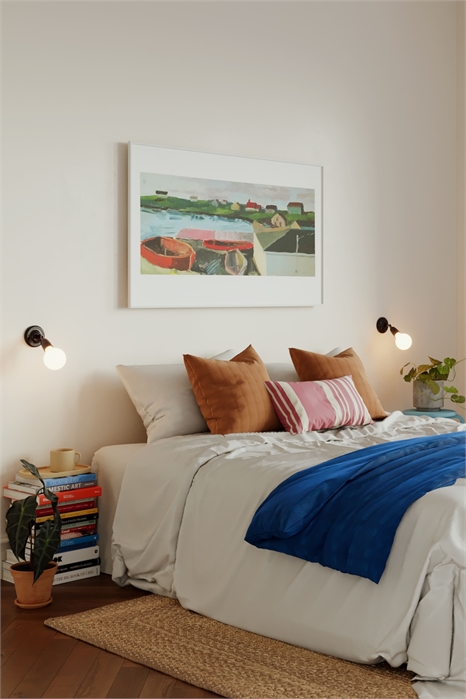 Комплект из двух фарфоровых настенных светильников с лампочкой 1271499006 - Фото 13441758