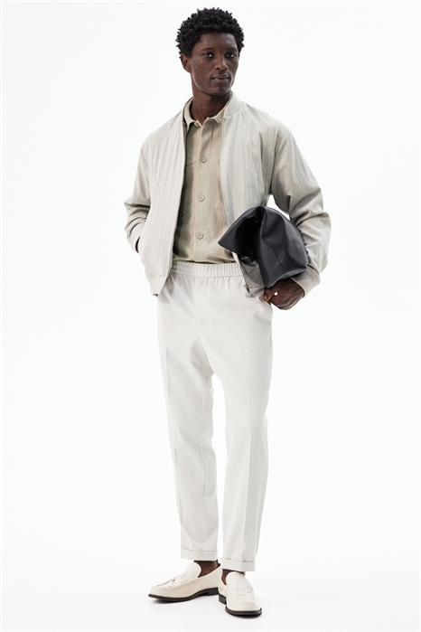 Брюки Slim Fit из саржи 1236096006 - Фото 13449437