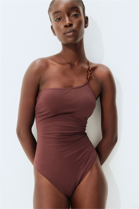 Купальник с мягкой чашкой на одно плечо 1271856001 - Фото 13462698