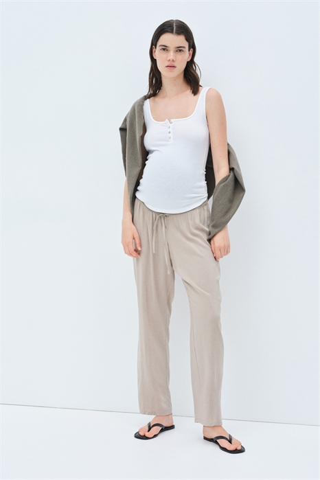 Брюки-стринги MAMA Before & After Drawstring 1255369003 - Фото 13473201