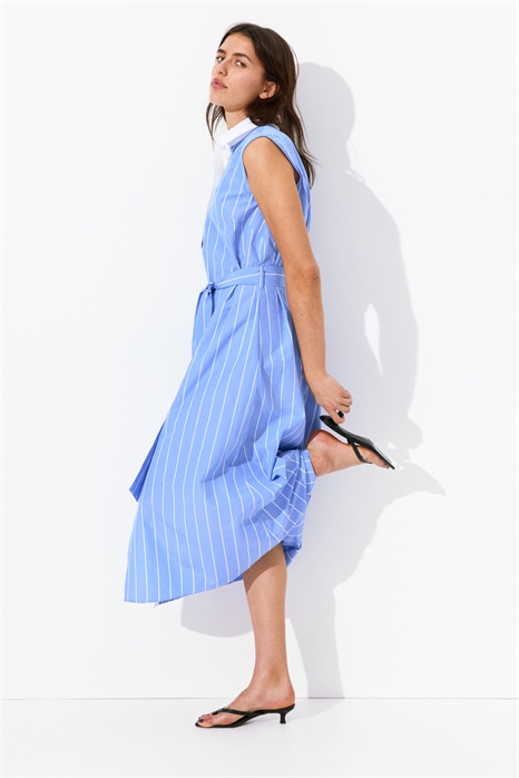 Платье-рубашка с поясом-галстуком 1289475001 - Фото 13475922