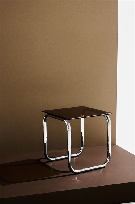 Приставной столик Lulu хром/стекло 1281046002 - Фото 13481193