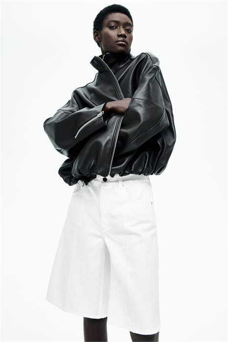 Джинсовые шорты-бермуды 1277124001 - Фото 13481489