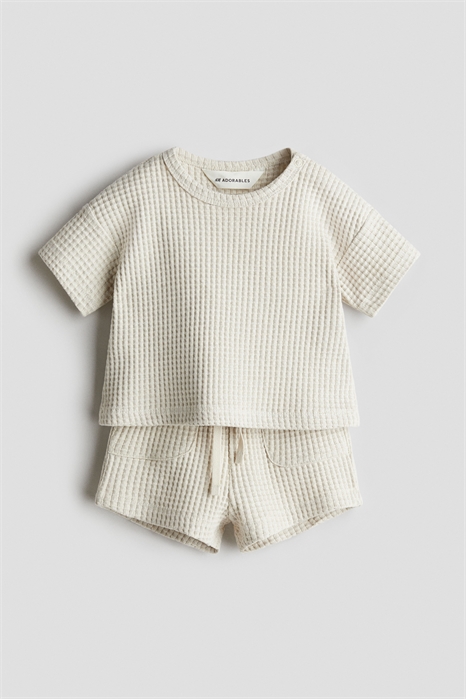 Комплект из 2 частей из вафельного хлопка 1275157001 - Фото 13484291