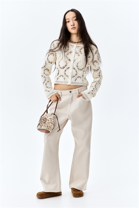 Кардиган с вязаным узором 1276250002 - Фото 13484421