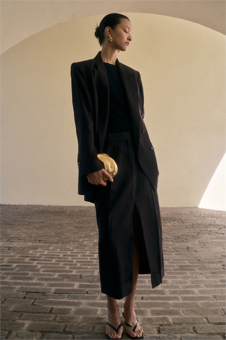 Юбка из льняного бленда 1284330001 - Фото 13484956