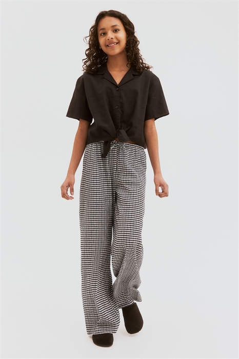 Брюки из текстурированного трикотажа 1273595006 - Фото 13487895