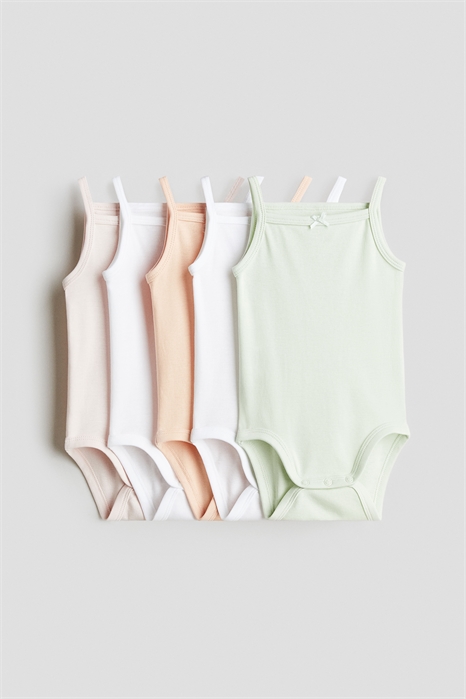 Хлопковые боди, 5 штук в наборе 1088019016 - Фото 13506616