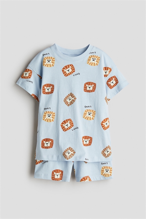 Пижама из принтованного трикотажа 1271570004 - Фото 13508218