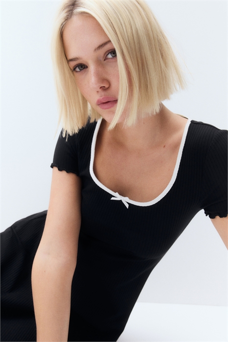 Платье с расклешенной юбкой из оверлока 1272559003 - Фото 13508364