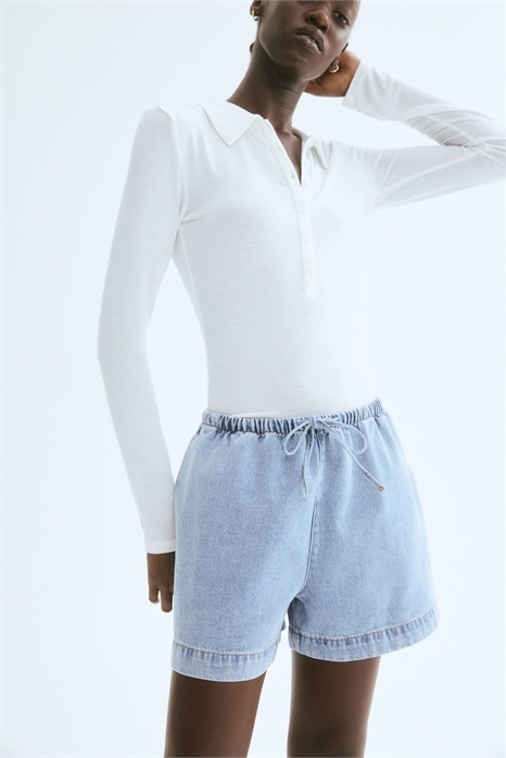 Джинсовые шорты с завязками 1275095002 - Фото 13508684