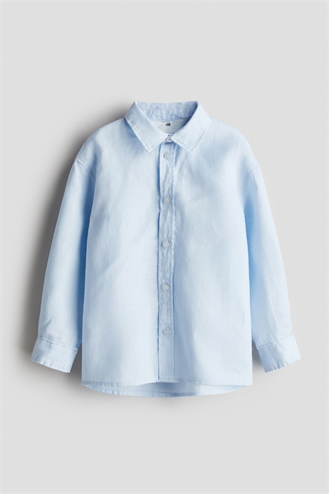 Льняная рубашка свободного покроя 1275741001 - Фото 13508776