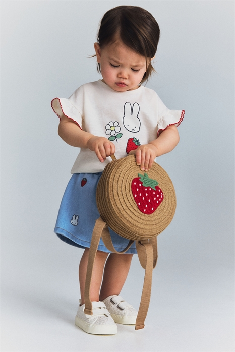 Круглый рюкзак из соломы 1277505001 - Фото 13508980