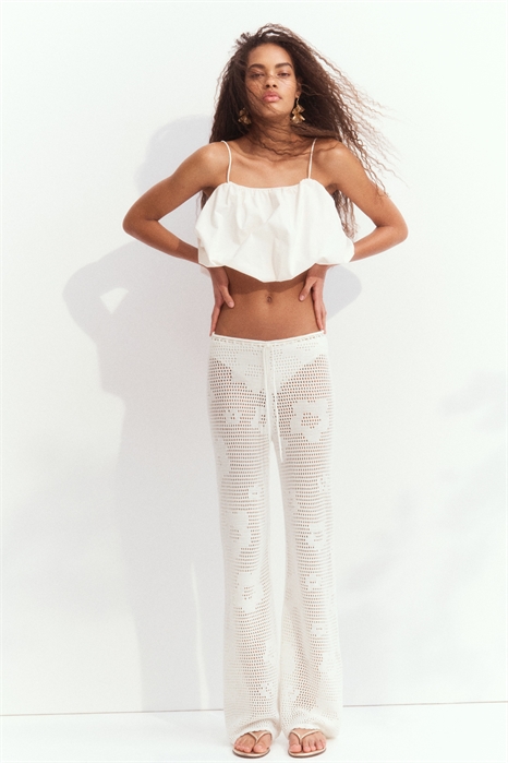 Брюки-стринги из пуантельевого трикотажа 1278028001 - Фото 13509067