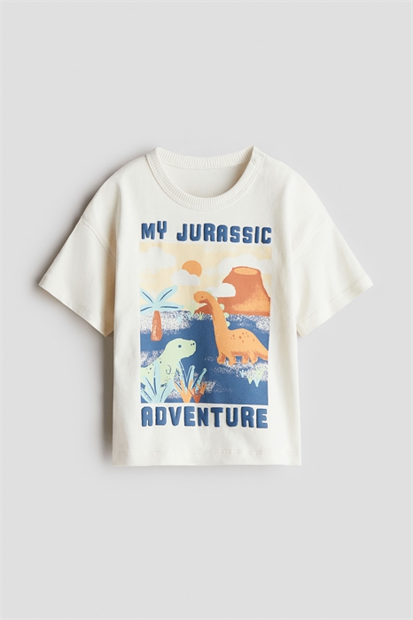 Футболка из принтованного хлопка 1280850006 - Фото 13509172