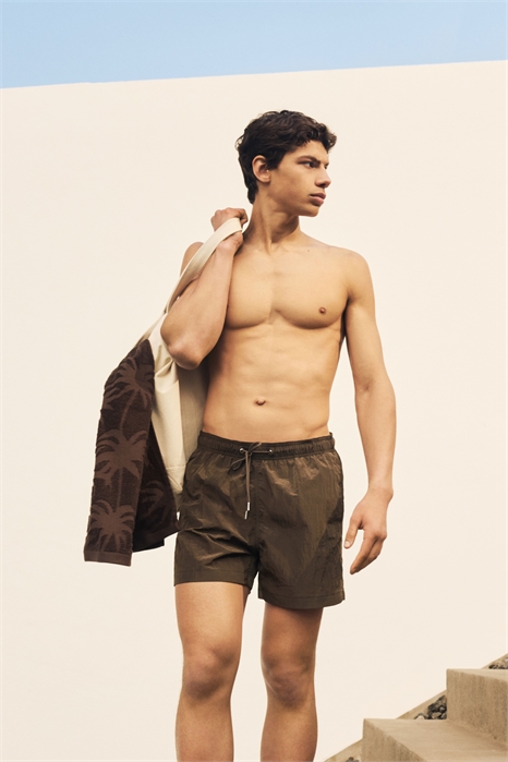 Шорты для плавания из гофрированной ткани 1282363002 - Фото 13509290