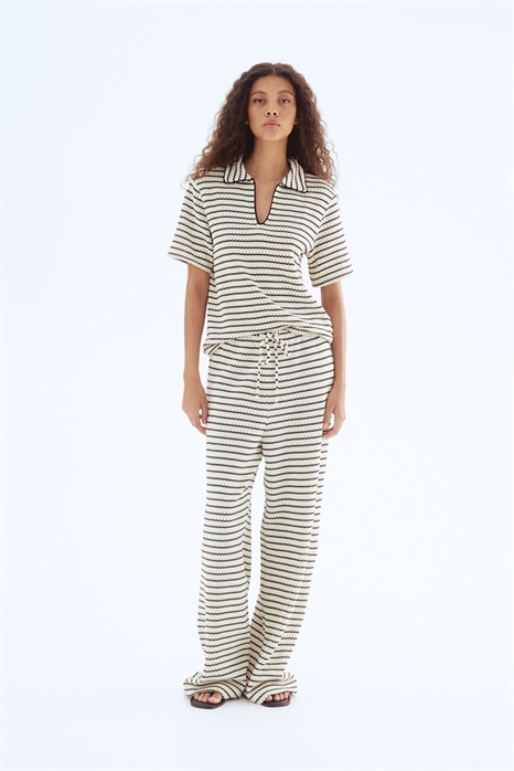 Брюки из фактурного трикотажа 1283157001 - Фото 13509477