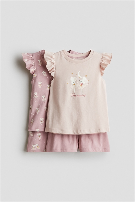 Пижама с рукавами-воланами 2 шт. 1292396001 - Фото 13509778