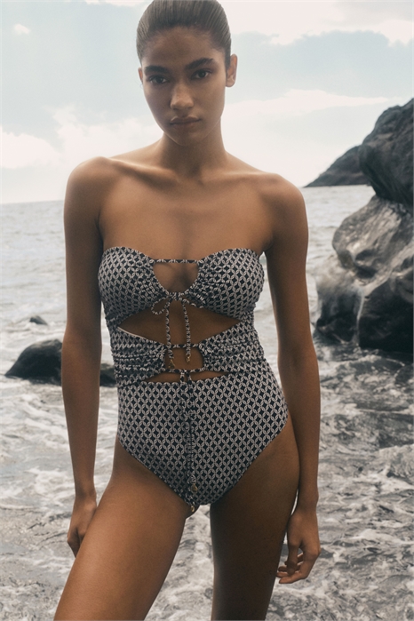 Купальник с мягкими чашечками на высоких ножках 1271838001 - Фото 13514938