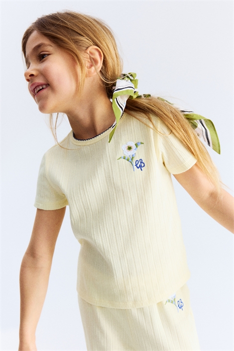 Топ из трикотажа с пуантелью 1270972002 - Фото 13518336