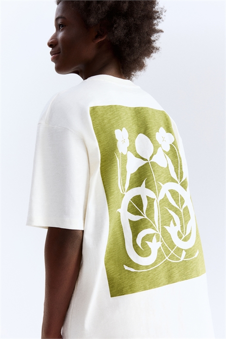 Футболка из принтованного хлопка 1276274001 - Фото 13518495