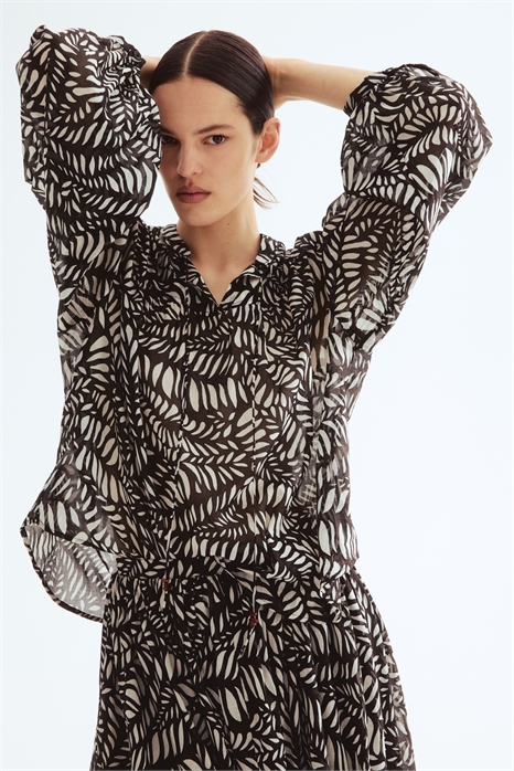 Блузка из хлопка в стиле оверсайз 1288651001 - Фото 13518639