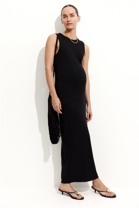 MAMA Платье из вискозы в рубчик 1256284001 - Фото 13522748