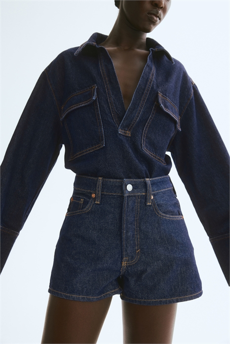 Высокие джинсовые шорты 1258880002 - Фото 13522849