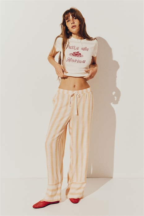 Прямые брюки с завязками 1262106003 - Фото 13523058