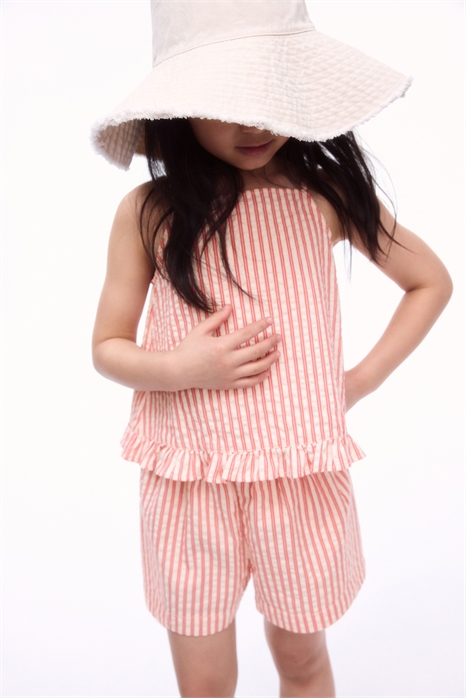 Комплект из 2 частей хлопкового топа на бретельках и шорт 1275512003 - Фото 13523704