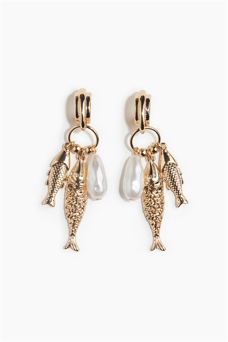 Серьги-обручи с подвесками 1280978001 - Фото 13524279