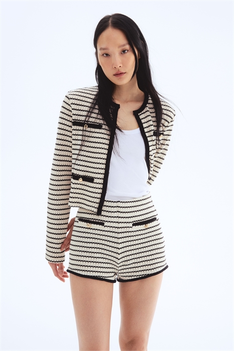 Шорты из фактурного трикотажа 1284705001 - Фото 13524574