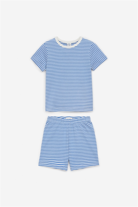 Короткий пижамный комплект из джерси 0908267021 - Фото 13526412