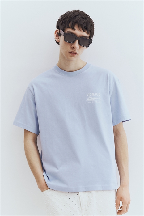 Футболка с принтом свободного кроя артикул 0967955112